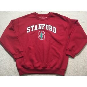 The Victory Stanford Sweatshirt Crewneck Pullover‎ University Red Large